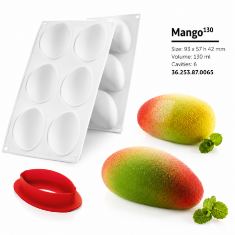 MANGO 130 Silikomart stampo in silicone professionale effetto mango