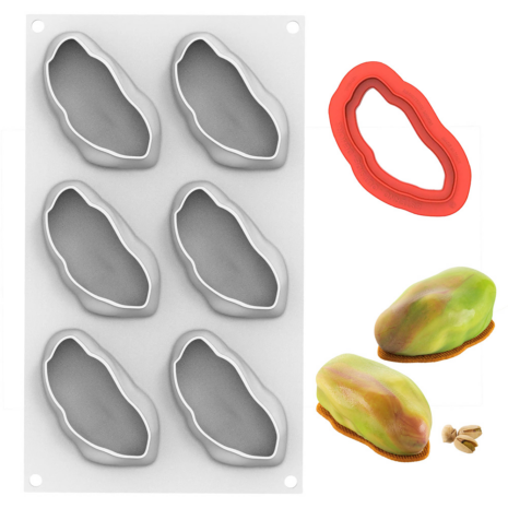 PISTACCHIO120 Silikomart stampo silicone professionale frutta realistica