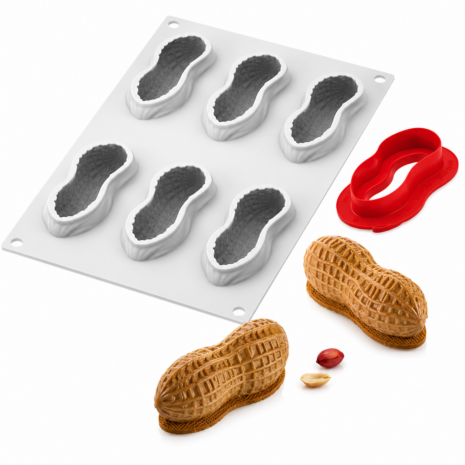 ARACHIDE 100 Silikomart stampo silicone professionale frutta realistica
