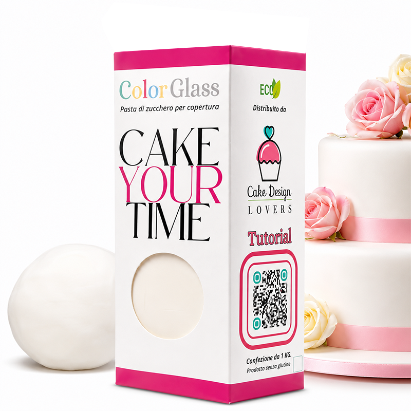 COLORGLASS Pasta di Zucchero per Copertura Elasticità Extra – Cake Design Lovers 1kg