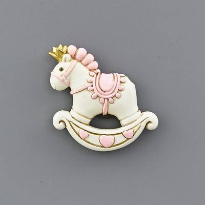 Magnete Cavallo A Dondolo Rosa – Kit da 12 pezzi