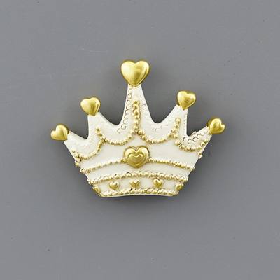 Magnete Corona Bianco Oro – Kit da 12 pezzi