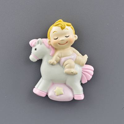 Magnete Bimba su Cavallino Rosa – Kit da 12 pezzi