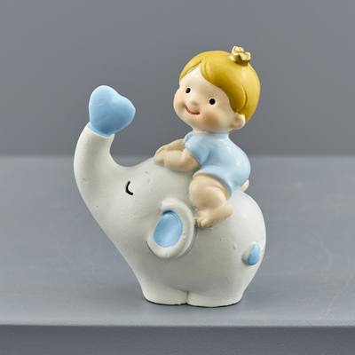 Bimbo su Elefante Celeste – Kit da 12 pezzi