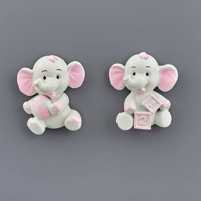 Magnete Elefantino Toy Rosa – Kit da 12 pezzi