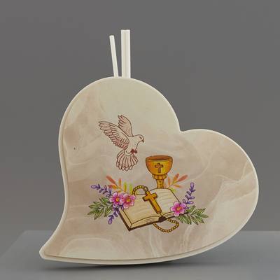 Bomboniera Comunione Heart Color Profumatore - Kit 6 pezzi