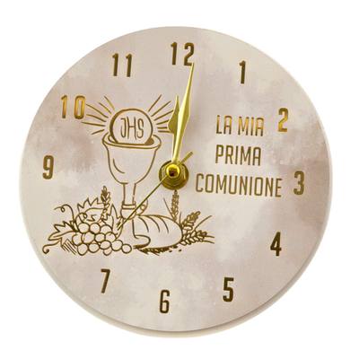 Bomboniera Comunione Oro Calice Orologio Tondo - Kit 6 pezzi