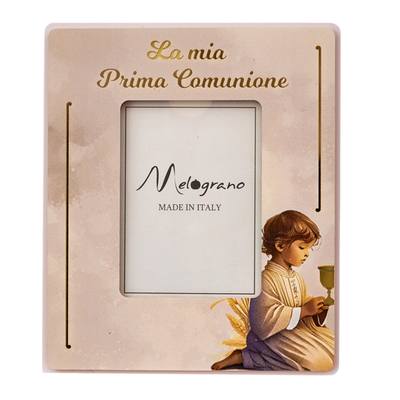 Bomboniera Comunione Oro Bimbo Portafoto Piccolo 7x10 - Kit 6 pezzi