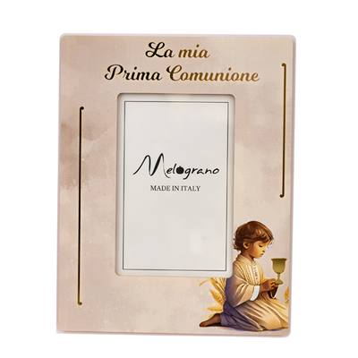 Bomboniera Comunione Oro Bimbo Portafoto Medio 10x15 - Kit 6 pezzi
