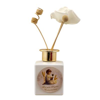 Bomboniera Comunione Oro Bimbo Profumatore Bottiglia 200 ml - Kit 6 pezzi