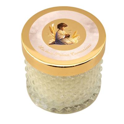 Bomboniera Comunione Oro Bimbo Candela Diamond Piccola - Kit 6 pezzi