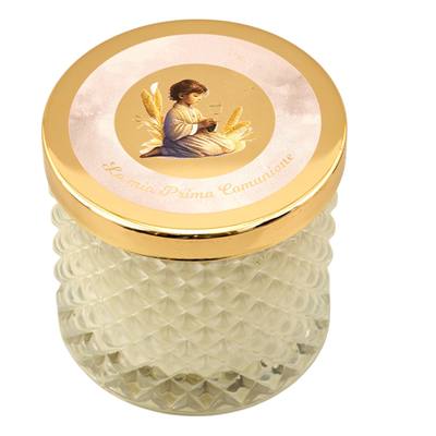 Bomboniera Comunione Oro Bimbo Candela Diamond Media - Kit 6 pezzi