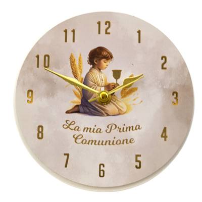 Bomboniera Comunione Oro Bimbo Orologio Tondo - Kit 6 pezzi