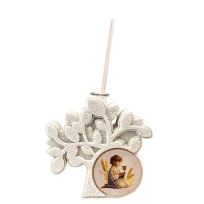 Bomboniera Comunione Oro Bimbo Profumatore Albero Piccolo - Kit 6 pezzi