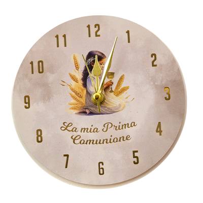 Bomboniera Comunione Oro Bimba Orologio Tondo - Kit 6 pezzi