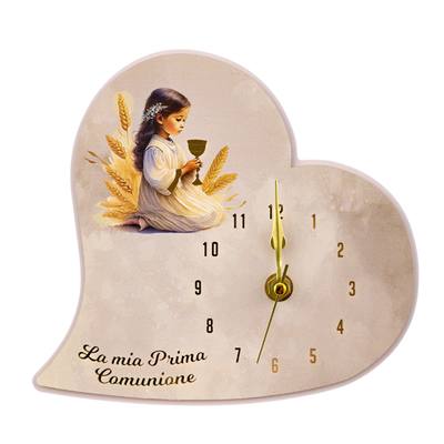 Bomboniera Comunione Oro Bimba Orologio Cuore - Kit 6 pezzi