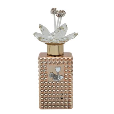 Bomboniera Comunione Rosa Gold Arabic Profumatore Tappo Swarovski - Kit 6 pezzi