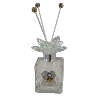 Bomboniera Comunione Iris Profumatore 200 ml Tappo Swarovski - Kit 6 pezzi