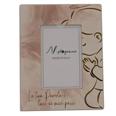 Bomboniera Comunione Gold Bimbo Portafoto Medio 10x15 - Kit 6 pezzi