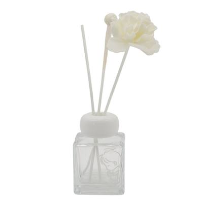 Bomboniera Comunione Gold Bimbo Profumatore 100 ml con Sticker Bianco - Kit 6 pezzi