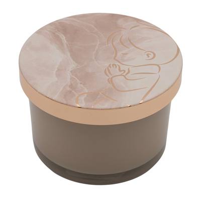 Bomboniera Comunione Gold Bimbo Candela Indro Tortora - Kit 6 pezzi