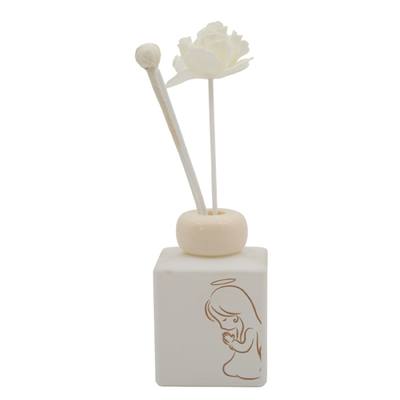 Bomboniera Comunione Profumatore 200 ml Tortora Gold/Bimba - Kit 6 pezzi