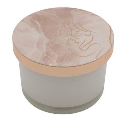 Bomboniera Comunione Candela Indro Bianca Gold/Bimba - Kit 6 pezzi