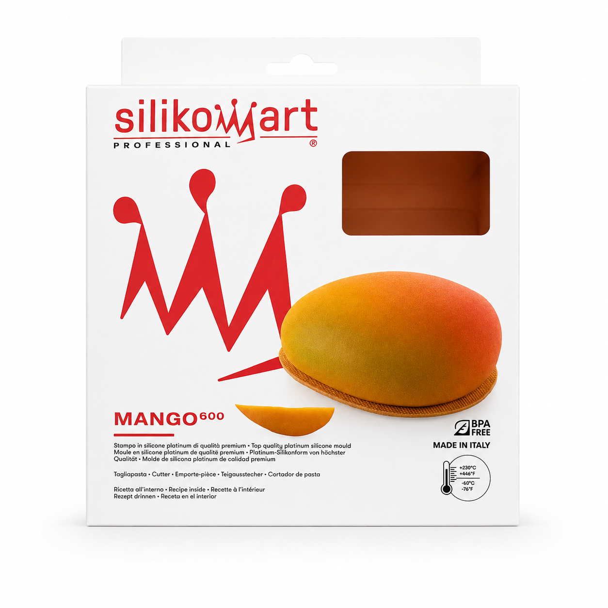 Kit 3 Stampi Silikomart Mango 30, 130 e 600 con Supreme Mango in Omaggio - immagine 4