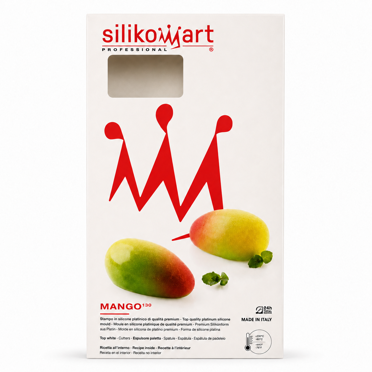 Kit 3 Stampi Silikomart Mango 30, 130 e 600 con Supreme Mango in Omaggio - immagine 3