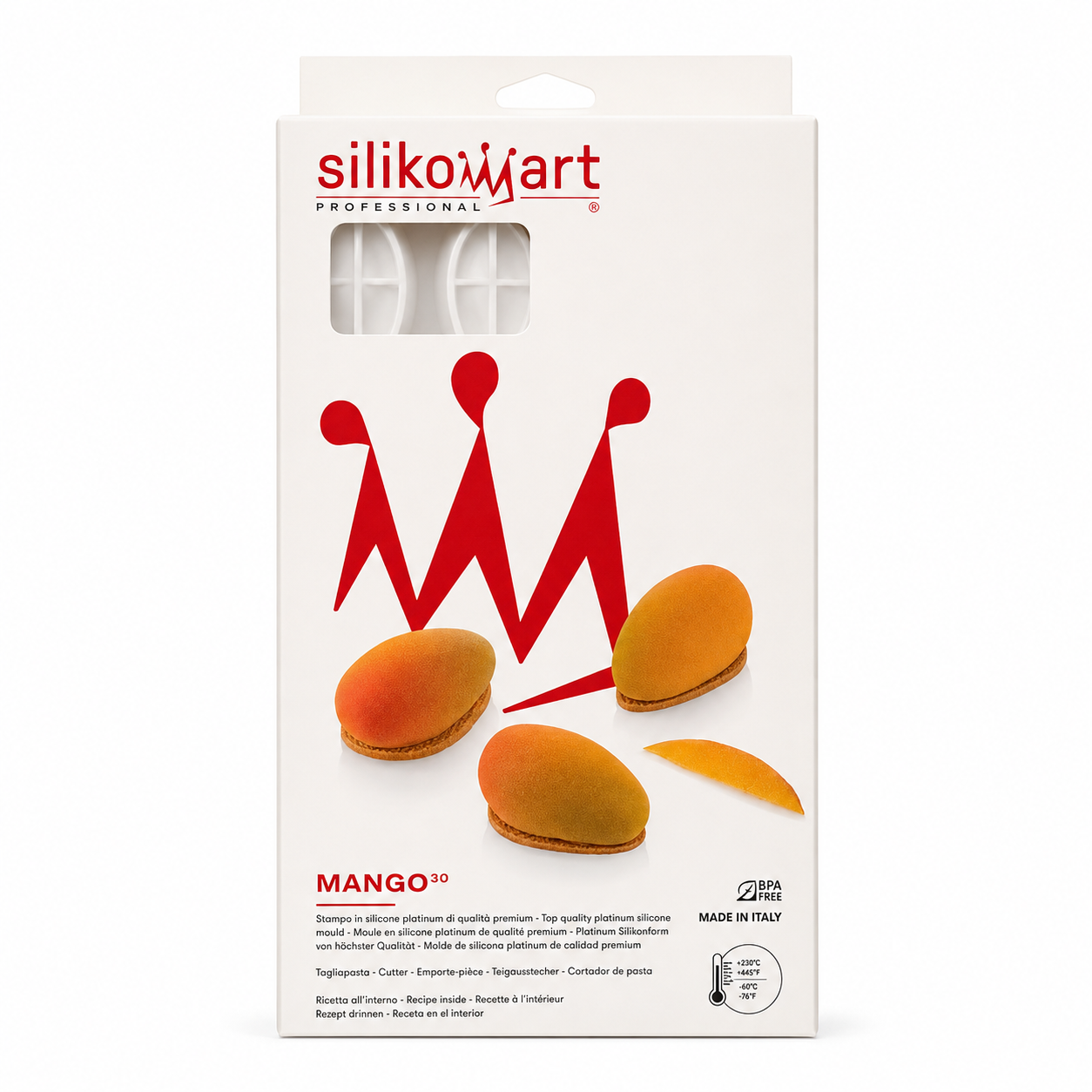 Kit 3 Stampi Silikomart Mango 30, 130 e 600 con Supreme Mango in Omaggio - immagine 2