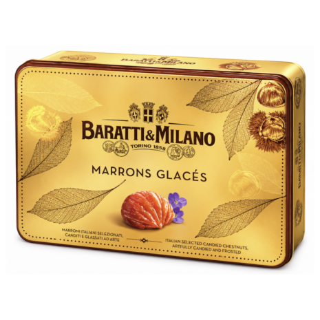 Baratti & Milano Marrons Glacés Interi Cofanetto 140 g – Marroni Canditi Glassati