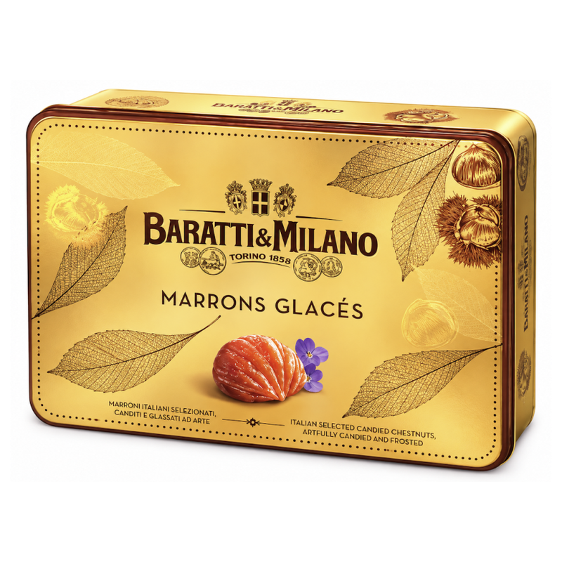 Baratti & Milano Marrons Glacés Interi Cofanetto 140 g – Marroni Canditi Glassati