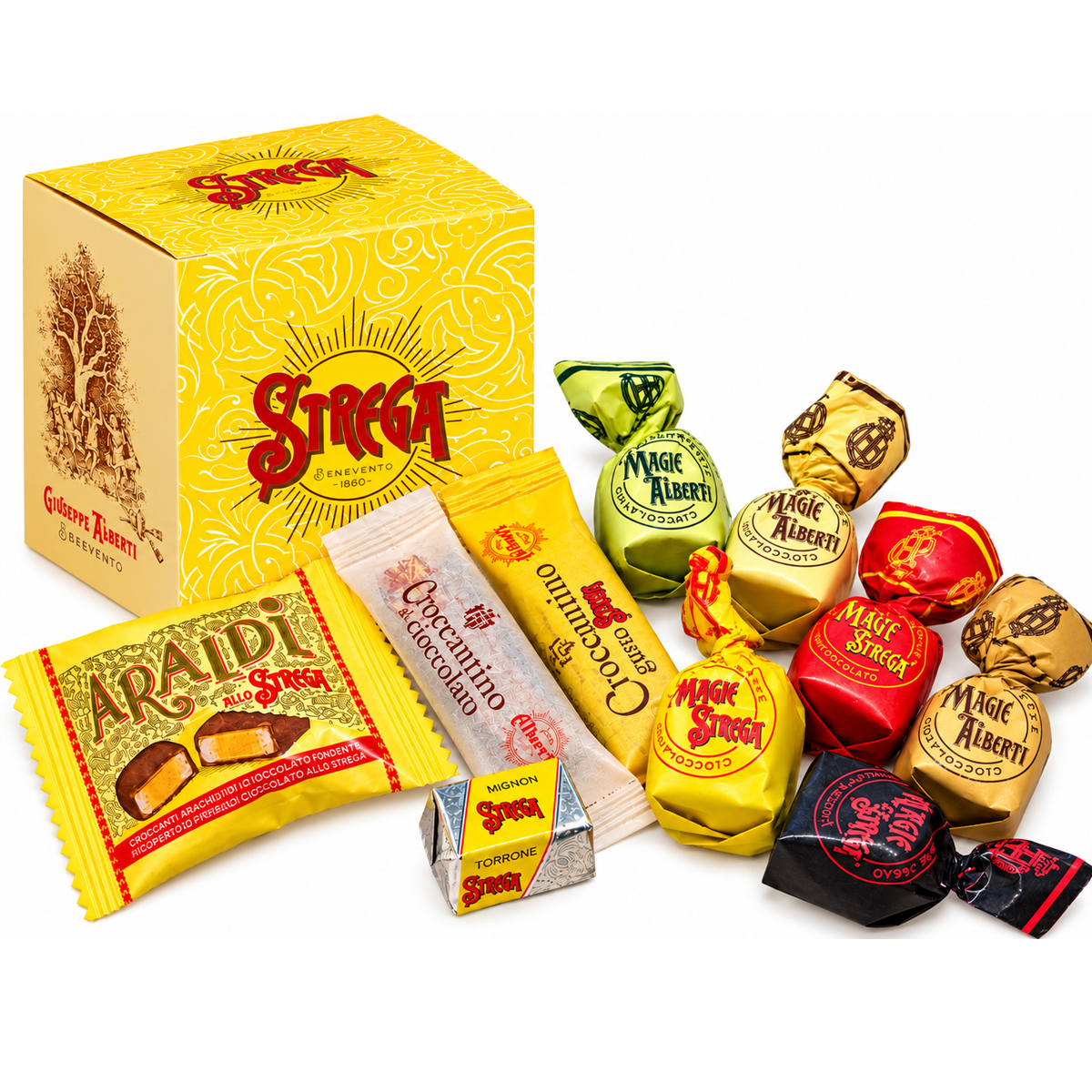 Cioccolatini Strega Alberti Assortiti – Le Specialità della Tradizione di Benevento 250g